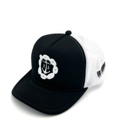 33 Symbols Anchor Trucker Hat – Black/White