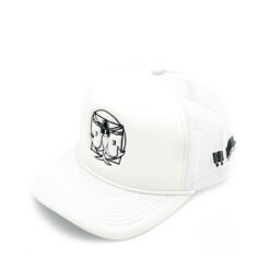 33 Symbols Mermaid Trucker Hat Curve Brim – White