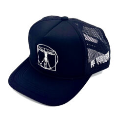 33 Symbols Da Vinci Trucker Hat Flat Brim – Black