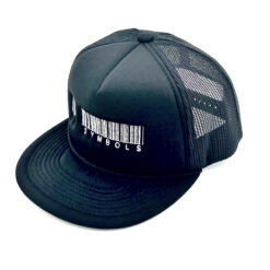 33 Symbols Barcode Trucker Hat Flat Brim – Black