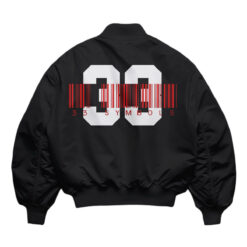 33 Symbols 33 Black Bomber Jacket3
