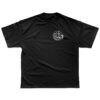 33 Symbols 33 Skull and Bones Chest Rider Tshirt Black