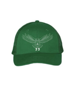 33 Symbols 33 Eagle White, Green Trucker Hat