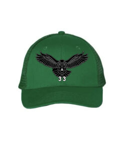 33 Symbols 33 Eagle black, Green Trucker Hat