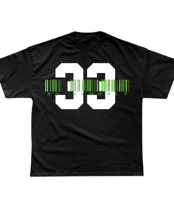 33 Symbols 33 Green Barcode Mens t-shirt