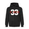 33 Symbols 33 Red Barcode Mens Hoodie with Strings