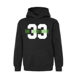 33 Symbols 33 Green Barcode Mens Hoodie with Strings
