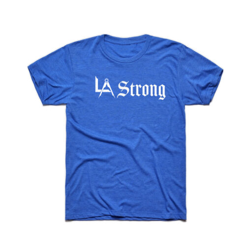 33 Symbols LA Strong T-shirt Blue