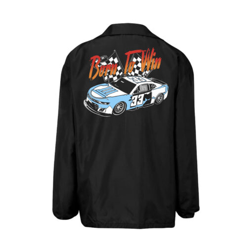 33 Symbols Born To Win 33 Car Blue,Blk Windbreaker Jacket