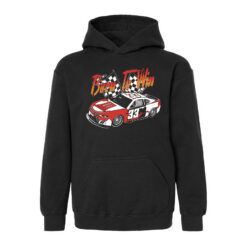 33 Symbols Born To Win 33 Car Red,Blk Hoodie