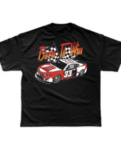 33 Symbols Born To Win 33 Car Red,Blk T-shirt