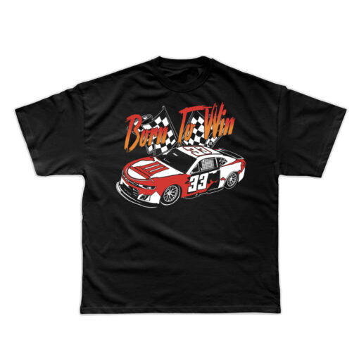 33 Symbols Born To Win 33 Car Red,Blk T-shirt