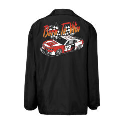 33 Symbols Born To Win 33 Car Red,Blk Windbreaker Jacket