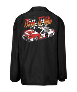33 Symbols Born To Win 33 Car Red,Blk Windbreaker Jacket