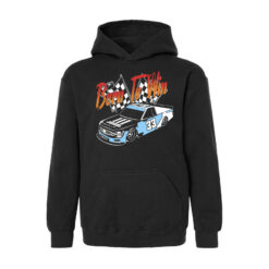 33 Symbols Born To Win 33 Truck Blue,Blk Hoodie