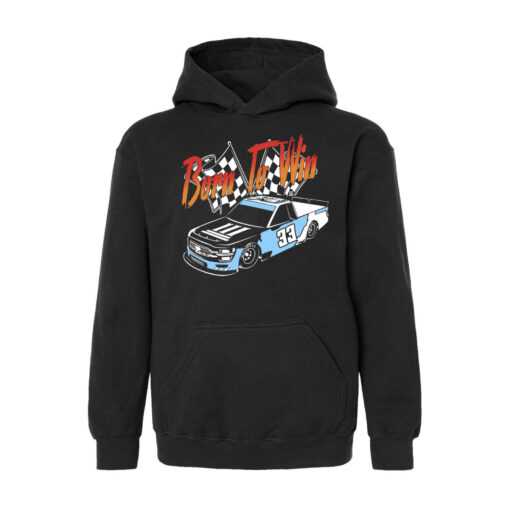 33 Symbols Born To Win 33 Truck Blue,Blk Hoodie