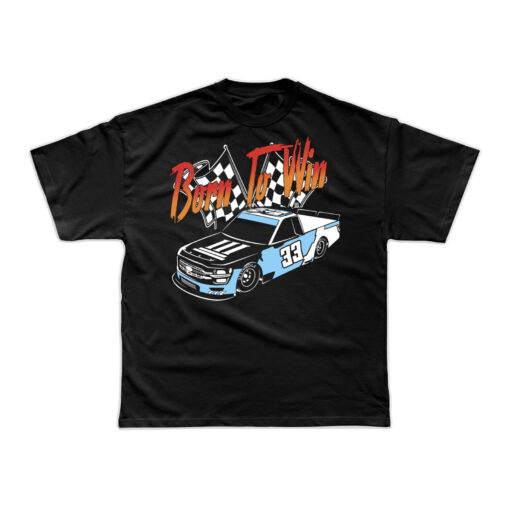 33 Symbols Born To Win 33 Truck Blue,Blk T-shirt