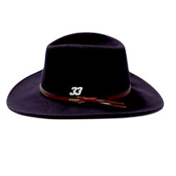 33 Symbols 33 Fedora Wool Bozeman Outdoor Hat Black