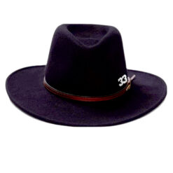 33 Symbols 33 Fedora Wool Bozeman Outdoor Hat Black