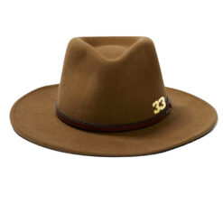 33 Symbols 33 Fedora Wool Bozeman Outdoor Hat  Light Brown