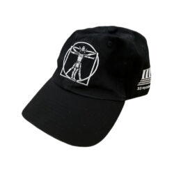 33 Symbols Davinci Cowboy Polo Hat Black White
