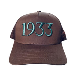 33 l 1933 tan forrest green brown trucker hat