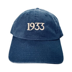 33 l 1933 tan navy blue polo hat