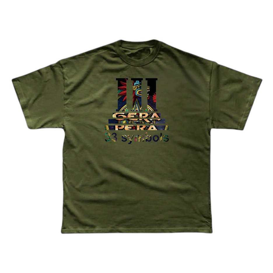 33 l Gera Pera Aztek Relic Feathered Serpent t-shirt tan 33 l Gera Pera Aztek Relic Feathered Serpent t-shirt tan
