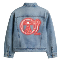 33 l Gera Pera Illumination DaVinci Denim Jacket Red Back