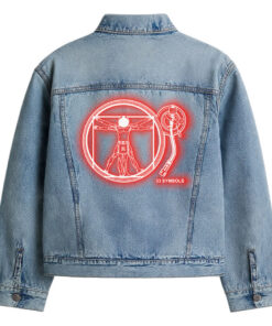 33 l Gera Pera Illumination DaVinci Denim Jacket Red Back