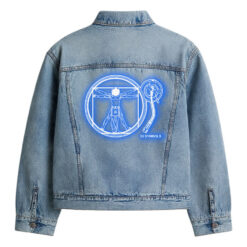 33 l Gera Pera Illumination DaVinci Denim Jacket Blue Back