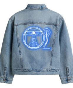33 l Gera Pera Illumination DaVinci Denim Jacket Blue Back