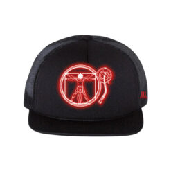 33 l Gera Pera Illumination DaVinci Soft Foam Trucker Hat Red-Black