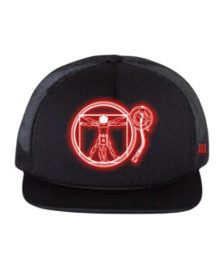 33 l Gera Pera Illumination DaVinci Soft Foam Trucker Hat Red-Black