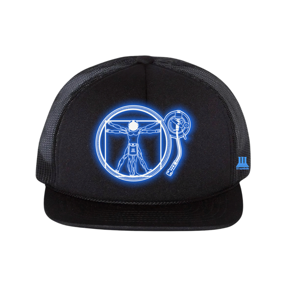 33 l Gera Pera Illumination DaVinci Soft Foam Trucker Hat blue - black 33 l Gera Pera Illumination DaVinci Soft Foam Trucker Hat Blue-Black