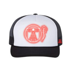 33 l Gera Pera Illumination DaVinci Soft Foam Trucker Hat red & White-Black
