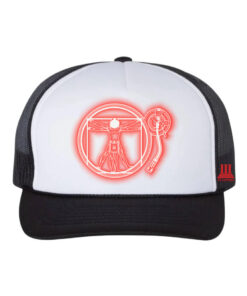 33 l Gera Pera Illumination DaVinci Soft Foam Trucker Hat red & White-Black
